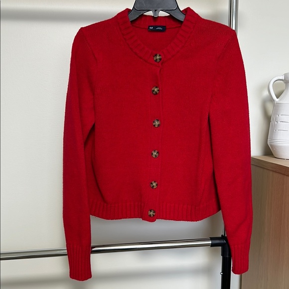 GAP Sweaters - Red Button-Up Women's Sweater